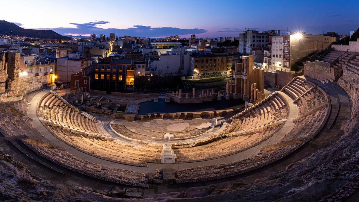 Vista panorámica de Lorca, Murcia